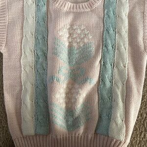 Country Suburbans 1970s Vintage Knitted Shirt, Size Large, V-Neck